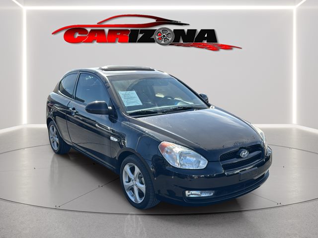 Ebony Black 2009 Hyundai Accent Hatchback Front-Wheel Drive Automatic