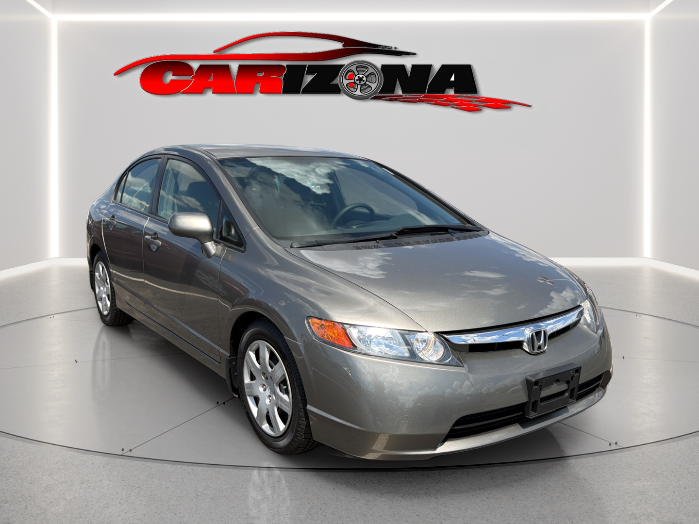 Galaxy Gray Metallic 2007 Honda Civic Sedan Front-Wheel Drive Automatic