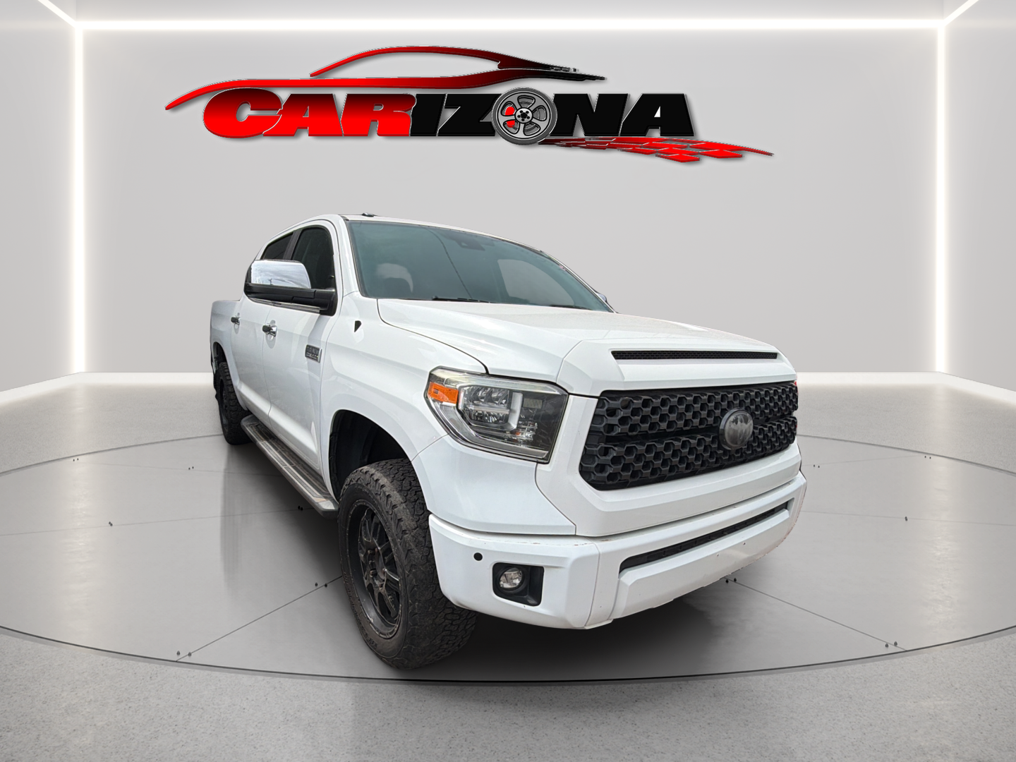 Super White 2018 Toyota Tundra Pickup Truck Four-Wheel Drive Automatic