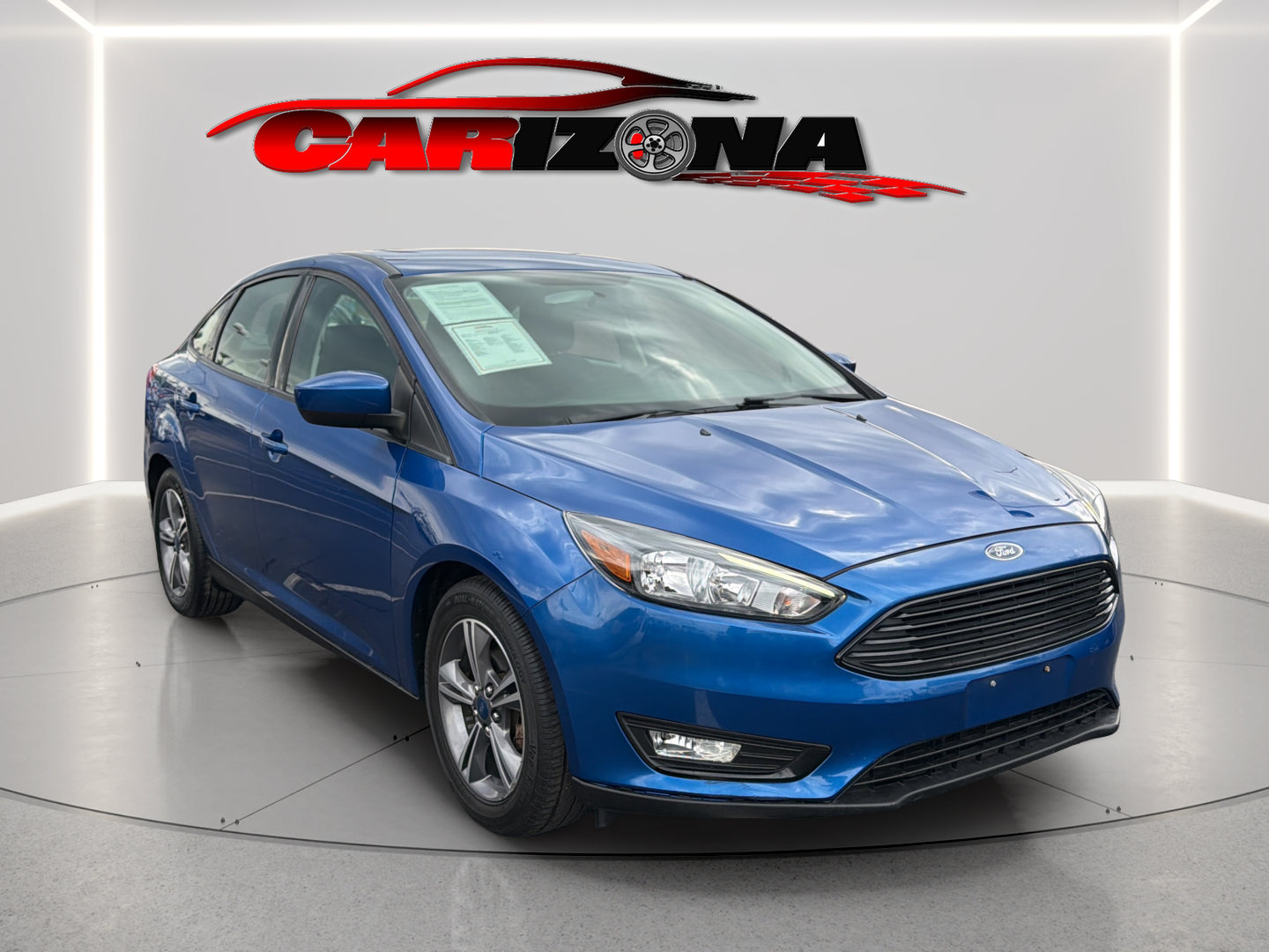 Lightning Blue Metallic 2018 Ford Focus Sedan Front-Wheel Drive Automatic