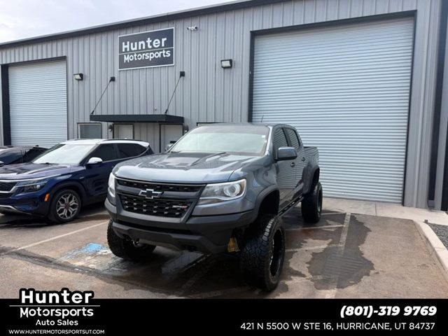 Gray (Satin Steel Metallic) 2019 Chevrolet Colorado Pickup Truck Four-Wheel Drive Automatic