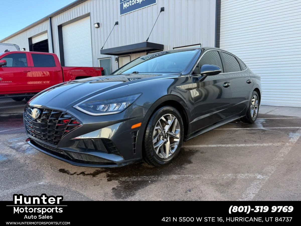 Portofino Gray 2021 Hyundai Sonata Sedan Front-Wheel Drive Automatic