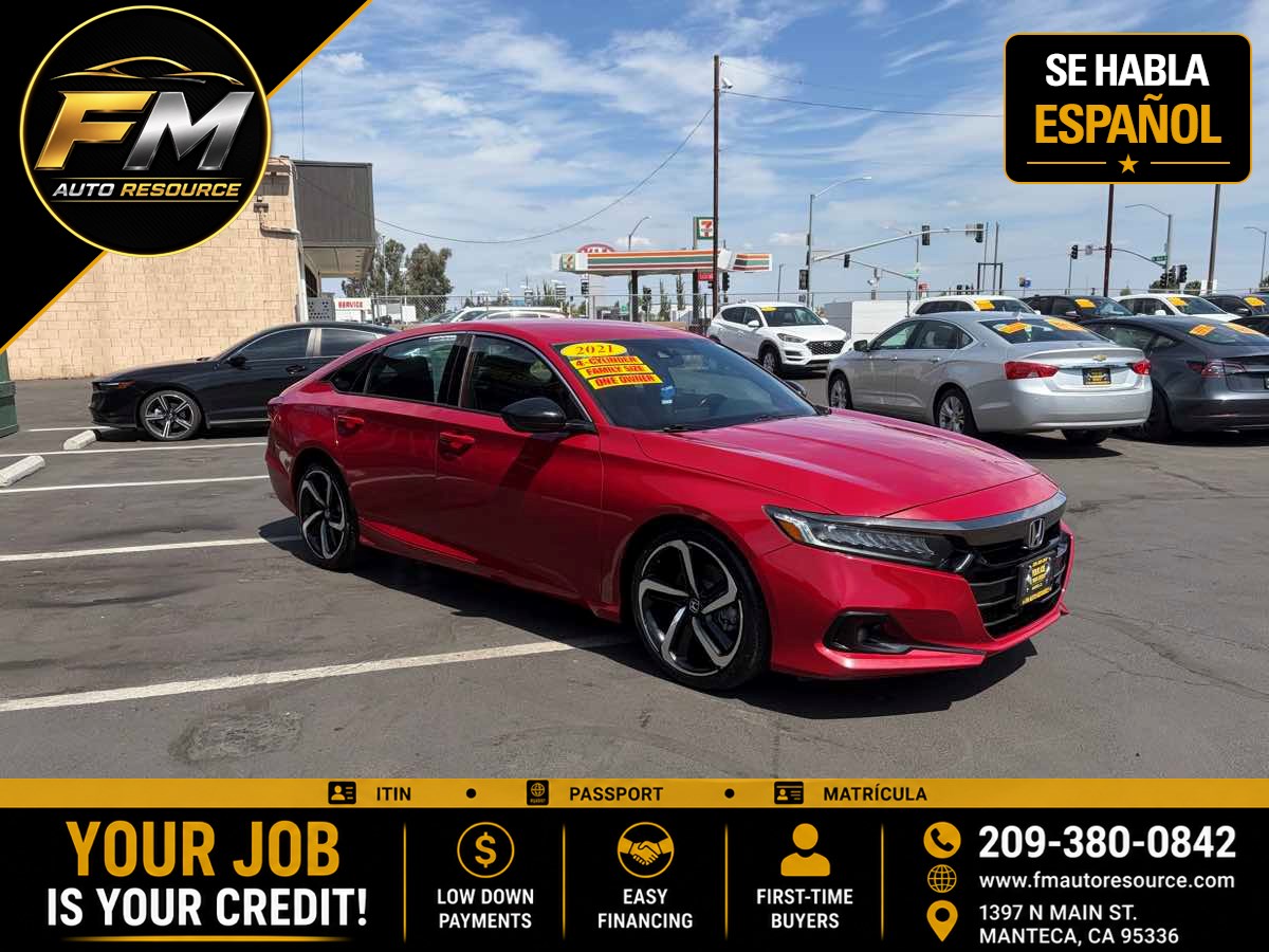 2021 Honda Accord Sedan Sport 1 Owner