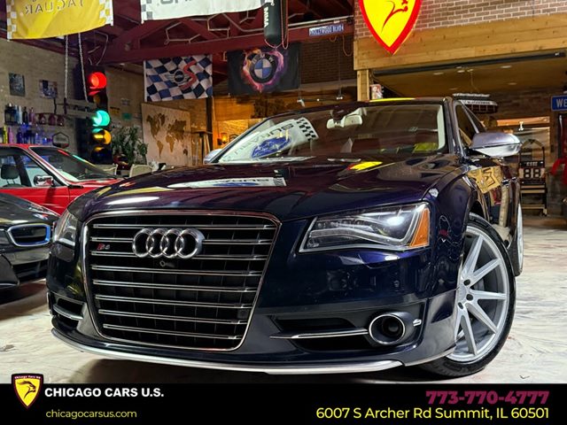 Blue 2013 Audi S8 4.0T quattro Sedan All-Wheel Drive Automatic
