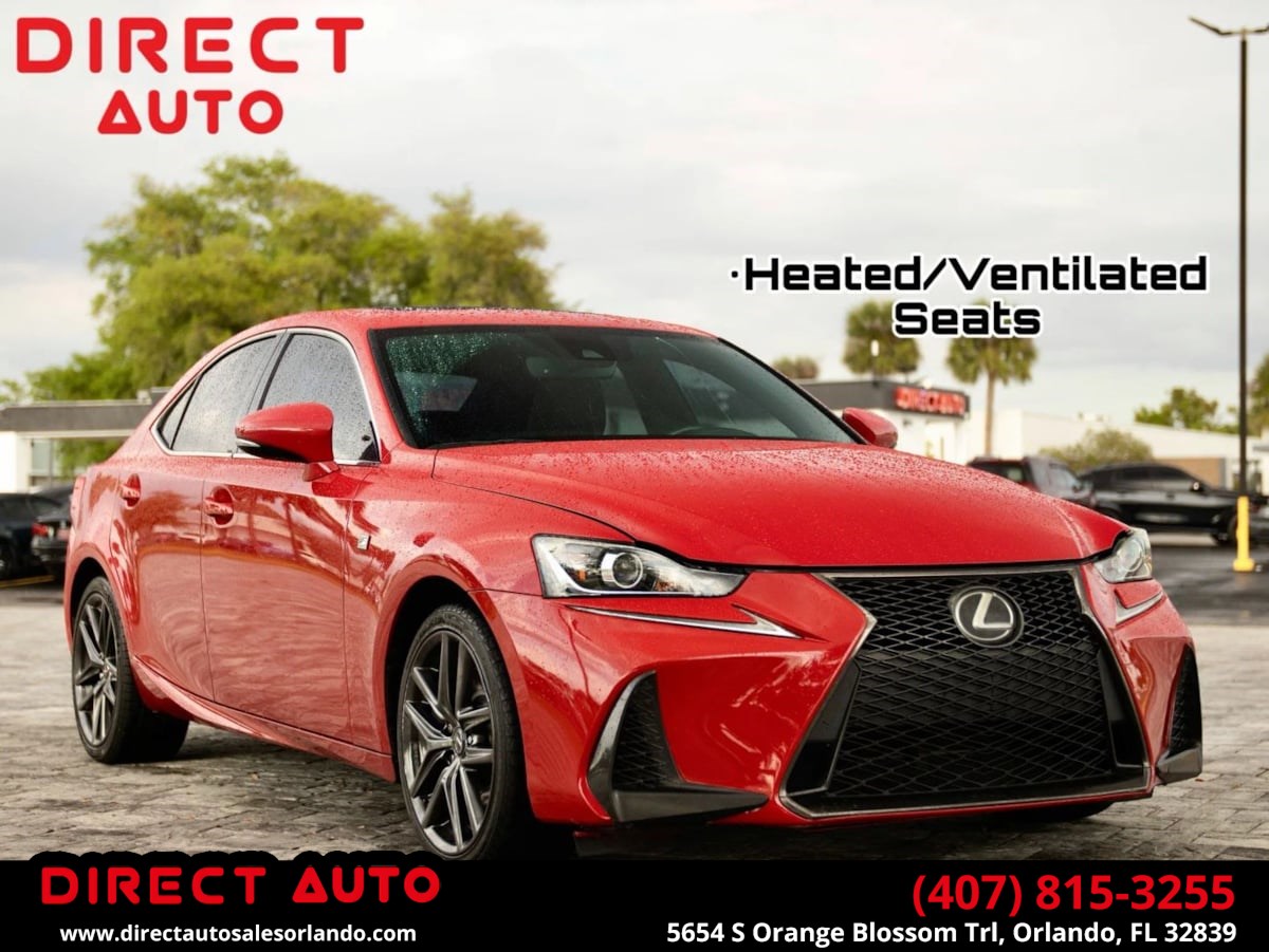 Red 2018 Lexus IS 300 RWD Sedan Rear-Wheel Drive 8-Speed Automatic