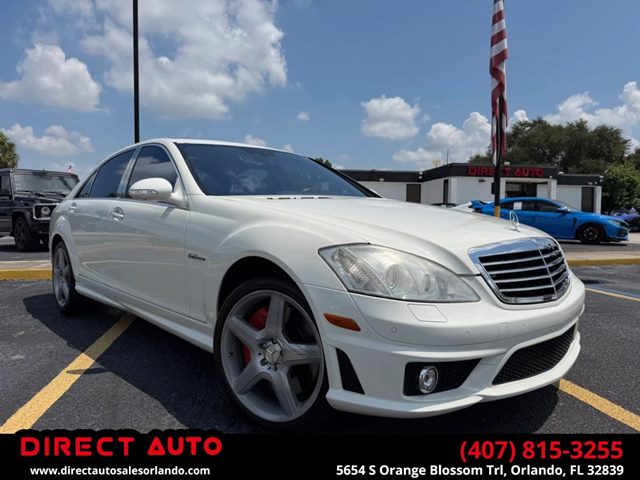 White 2009 Mercedes-Benz S-Class Sedan Rear-Wheel Drive Automatic