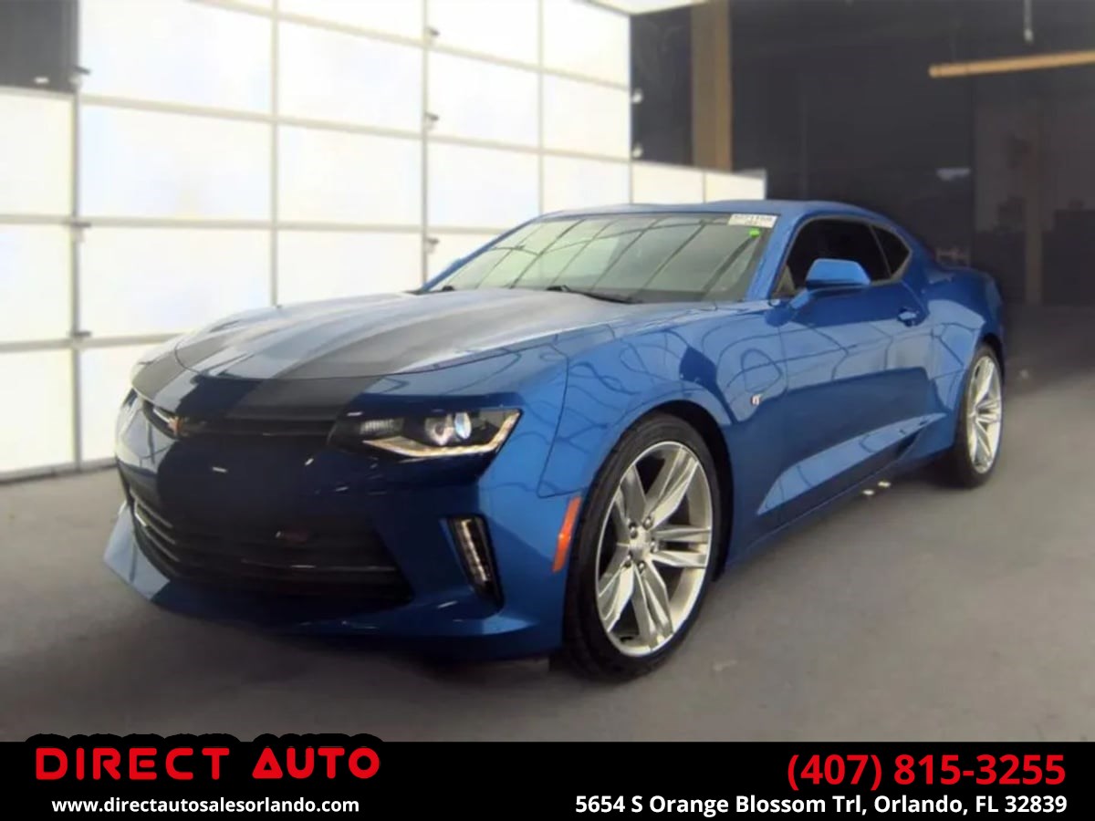 Hyper Blue Metallic 2016 Chevrolet Camaro Coupe Rear-Wheel Drive Manual
