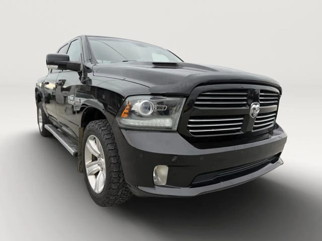 Black Clearcoat 2014 RAM 1500 Sport Crew Cab 4WD Pickup Truck Four-Wheel Drive Automatic