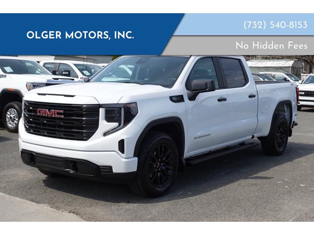 Summit White 2023 GMC Sierra 1500 Pro Crew Cab 4WD Pickup Truck Four-Wheel Drive Automatic