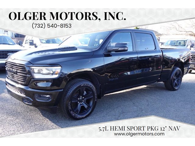 Diamond Black Crystal Pearl 2023 RAM 1500 Sport Crew Cab 4WD Pickup Truck Automatic