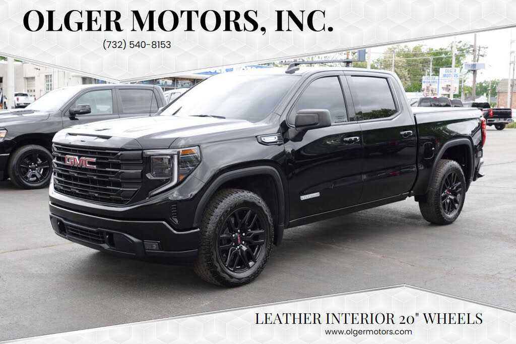 Onyx Black 2025 GMC Sierra 1500 Elevation Standard Crew Cab 4WD Pickup Truck Four-Wheel Drive 8-Speed Automatic