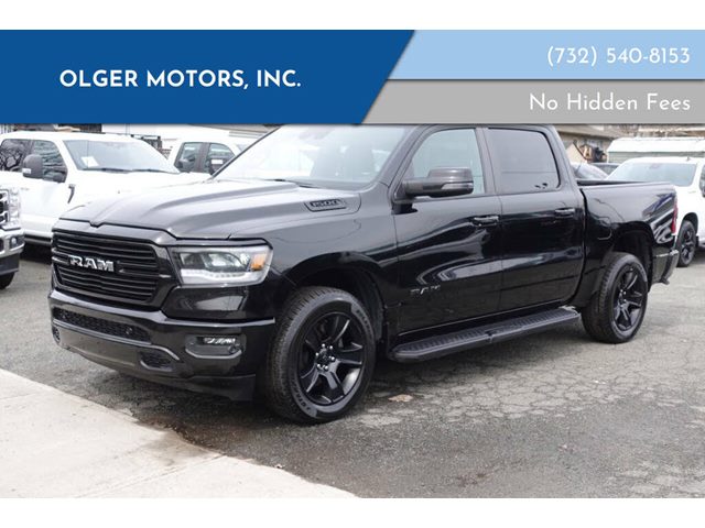 Diamond Black Crystal Pearl 2023 RAM 1500 Sport Crew Cab 4WD Pickup Truck Automatic