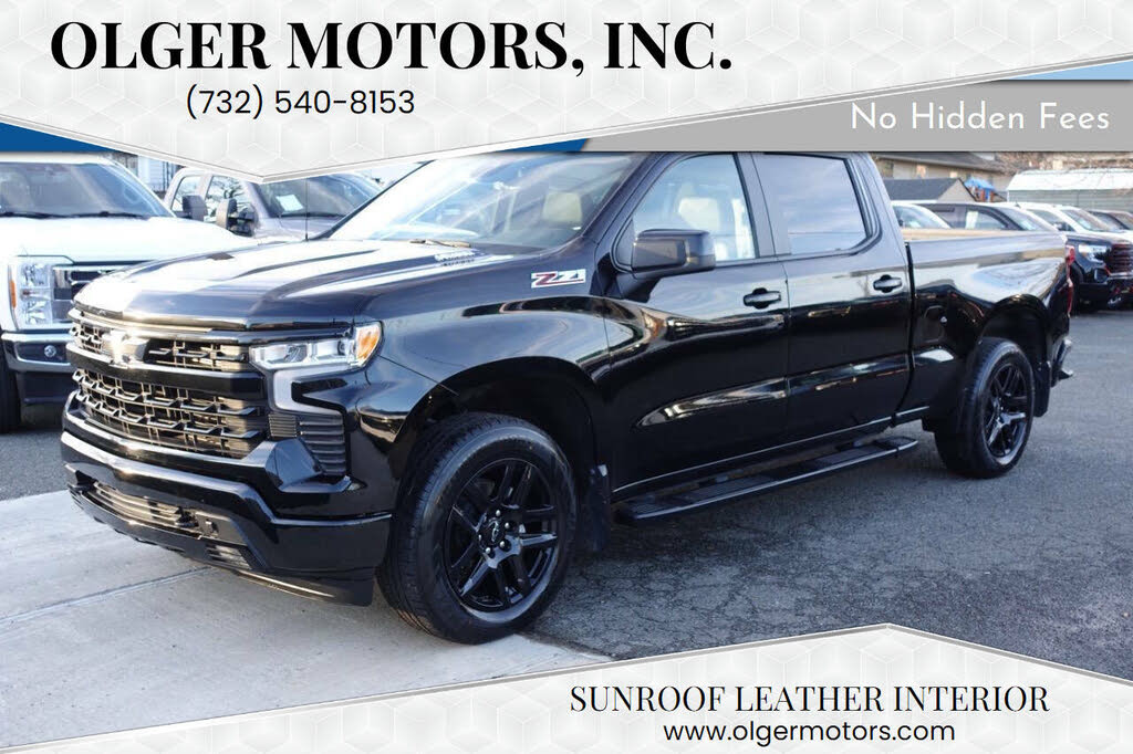 Black 2024 Chevrolet Silverado 1500 RST Crew Cab 4WD Pickup Truck Four-Wheel Drive Automatic