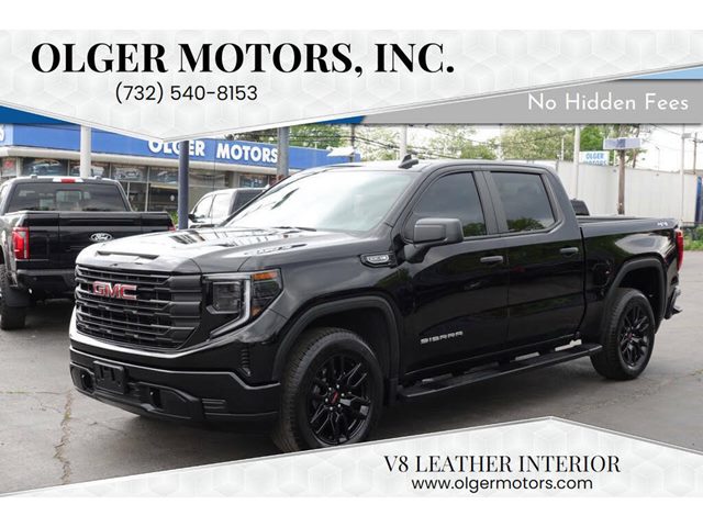 Onyx Black 2023 GMC Sierra 1500 Pro Crew Cab 4WD Pickup Truck Four-Wheel Drive Automatic