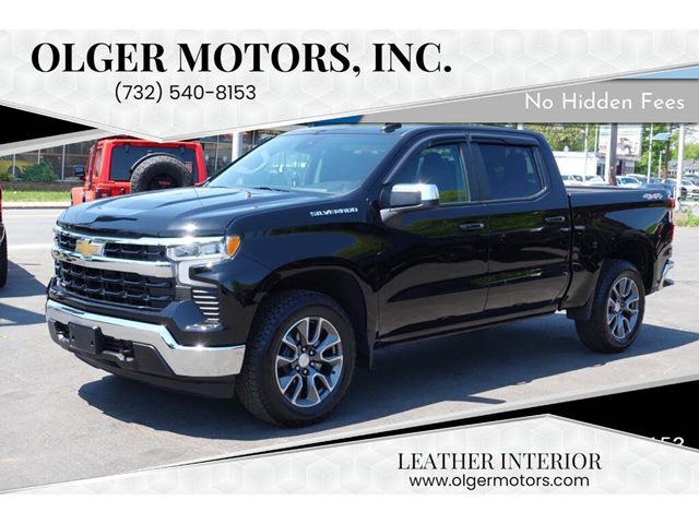 Black 2023 Chevrolet Silverado 1500 LT Crew Cab 4WD Pickup Truck Four-Wheel Drive 8-Speed Automatic