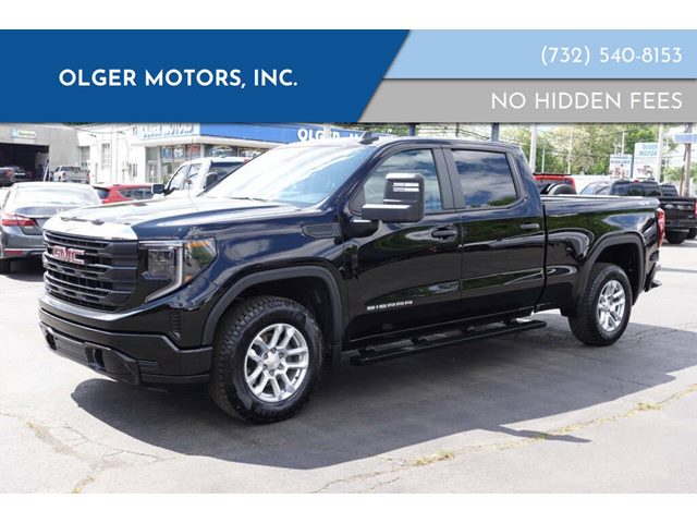 Onyx Black 2023 GMC Sierra 1500 Pro Crew Cab 4WD Pickup Truck Four-Wheel Drive Automatic