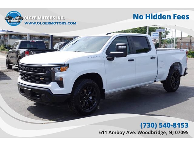 Summit White 2024 Chevrolet Silverado 1500 Work Truck Crew Cab 4WD Pickup Truck Four-Wheel Drive Automatic