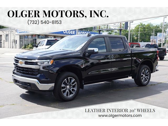 Black 2024 Chevrolet Silverado 1500 LT Crew Cab 4WD Pickup Truck Four-Wheel Drive 8-Speed Automatic