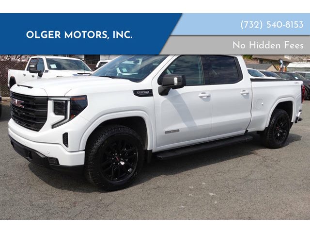 Summit White 2025 GMC Sierra 1500 Elevation Crew Cab 4WD Pickup Truck Four-Wheel Drive Automatic