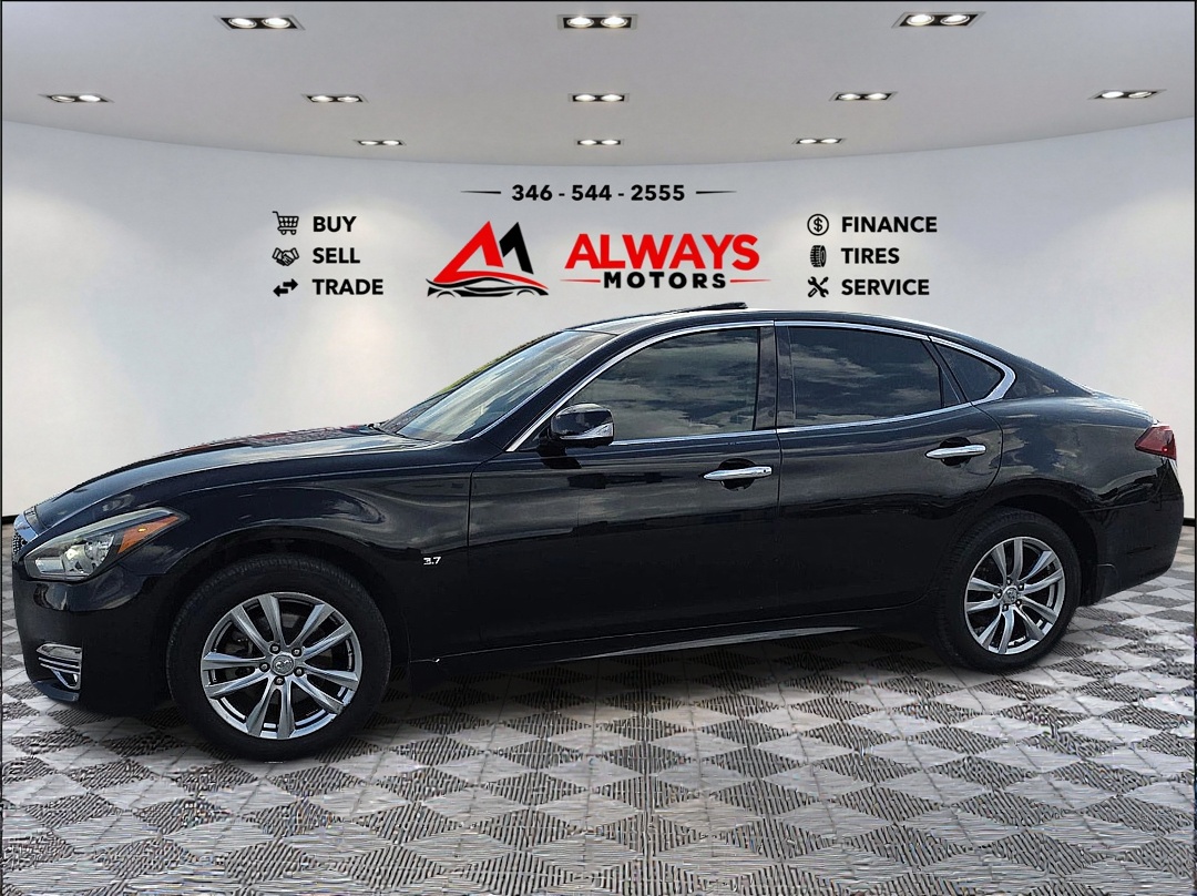Black Obsidian 2015 INFINITI Q70 Sedan All-Wheel Drive Automatic