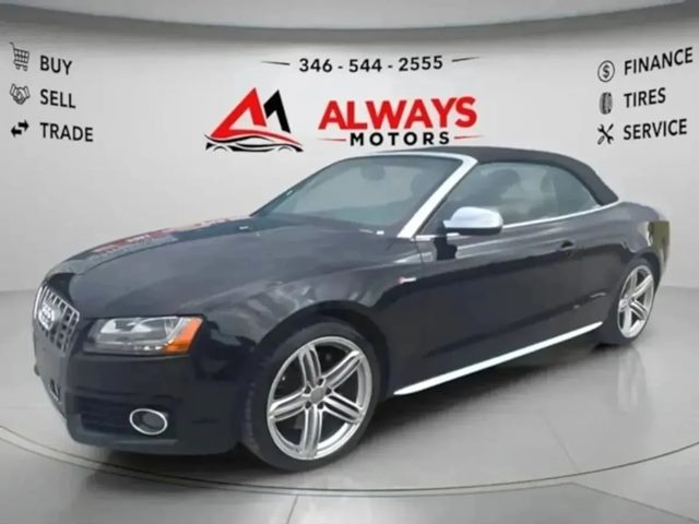 Black 2012 Audi S5 Convertible All-Wheel Drive Automatic