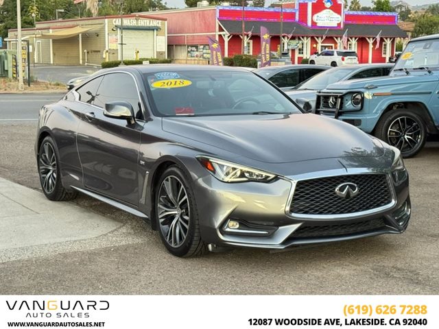 Gray (Graphite Shadow) 2018 INFINITI Q60 Coupe Rear-Wheel Drive Automatic