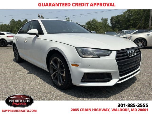 Ibis White 2019 Audi A4 Sedan Front-Wheel Drive Automatic