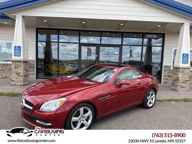 Mars Red 2015 Mercedes-Benz SLK Convertible Rear-Wheel Drive 7-Speed Automatic