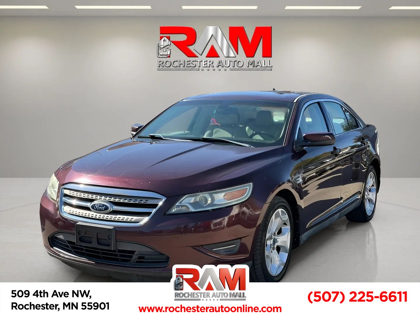 Burgund 2011 Ford Taurus Sedan All-Wheel Drive Automatic