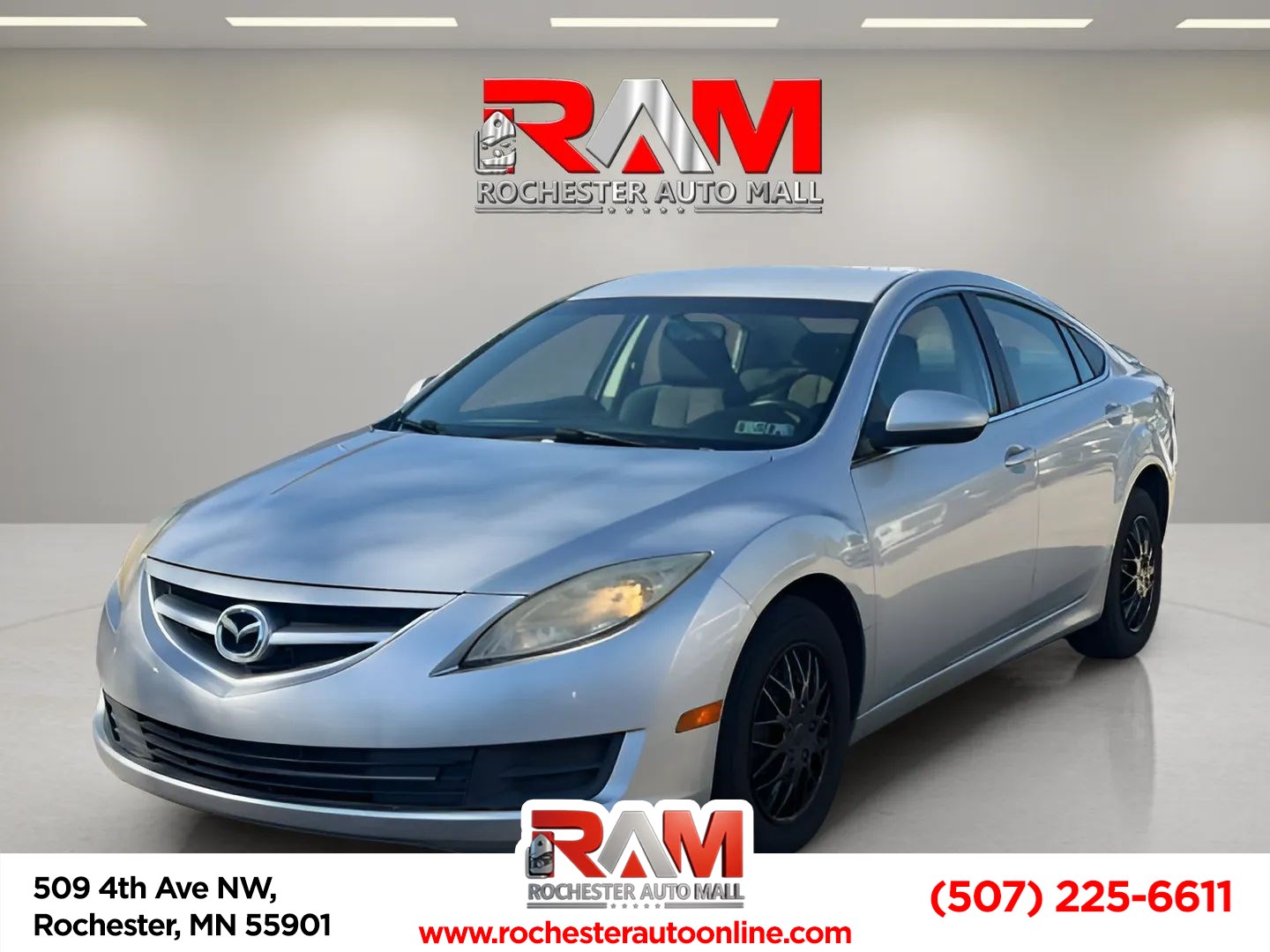 Brilliant Silver Metallic 2009 Mazda MAZDA6 Sedan Front-Wheel Drive Automatic