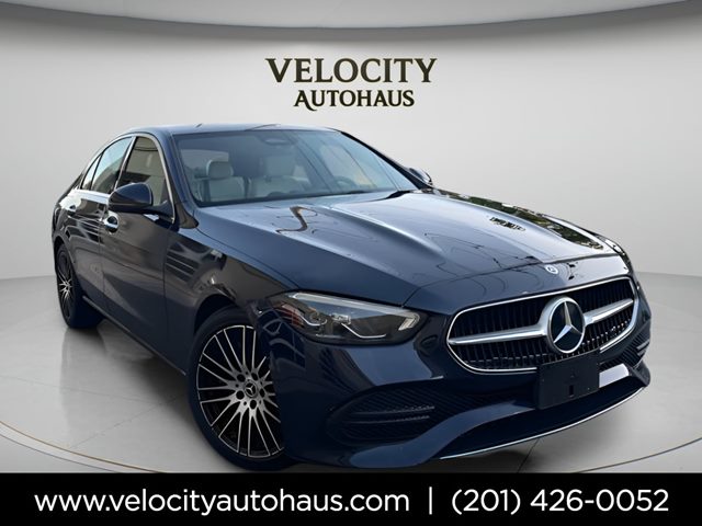 Lunar Blue Metallic 2023 Mercedes-Benz C-Class Sedan All-Wheel Drive Automatic