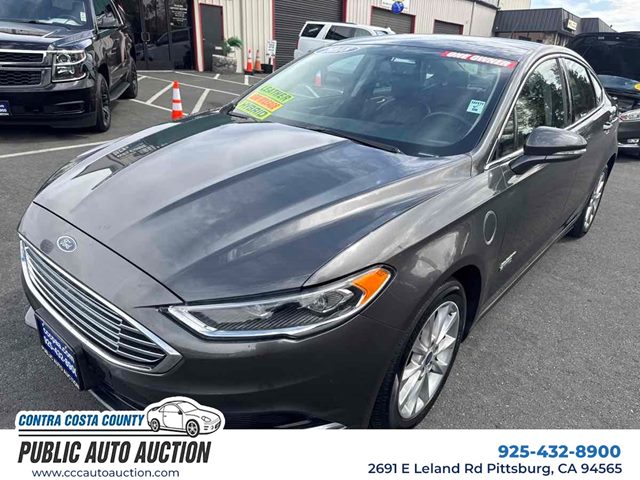 Gray 2018 Ford Fusion Energi Sedan Front-Wheel Drive Automatic