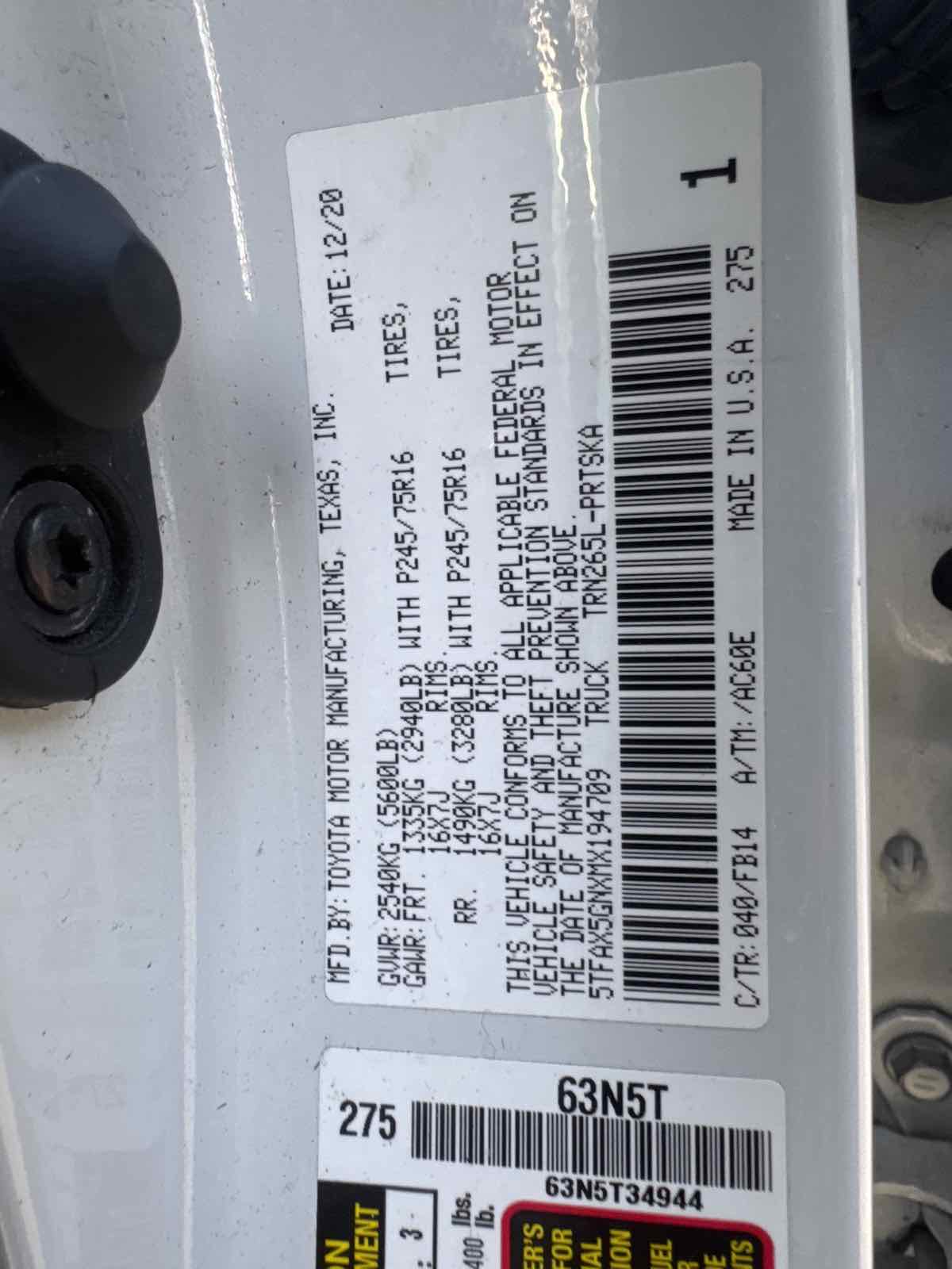 Photo 29 of this Toyota Tacoma 2WD