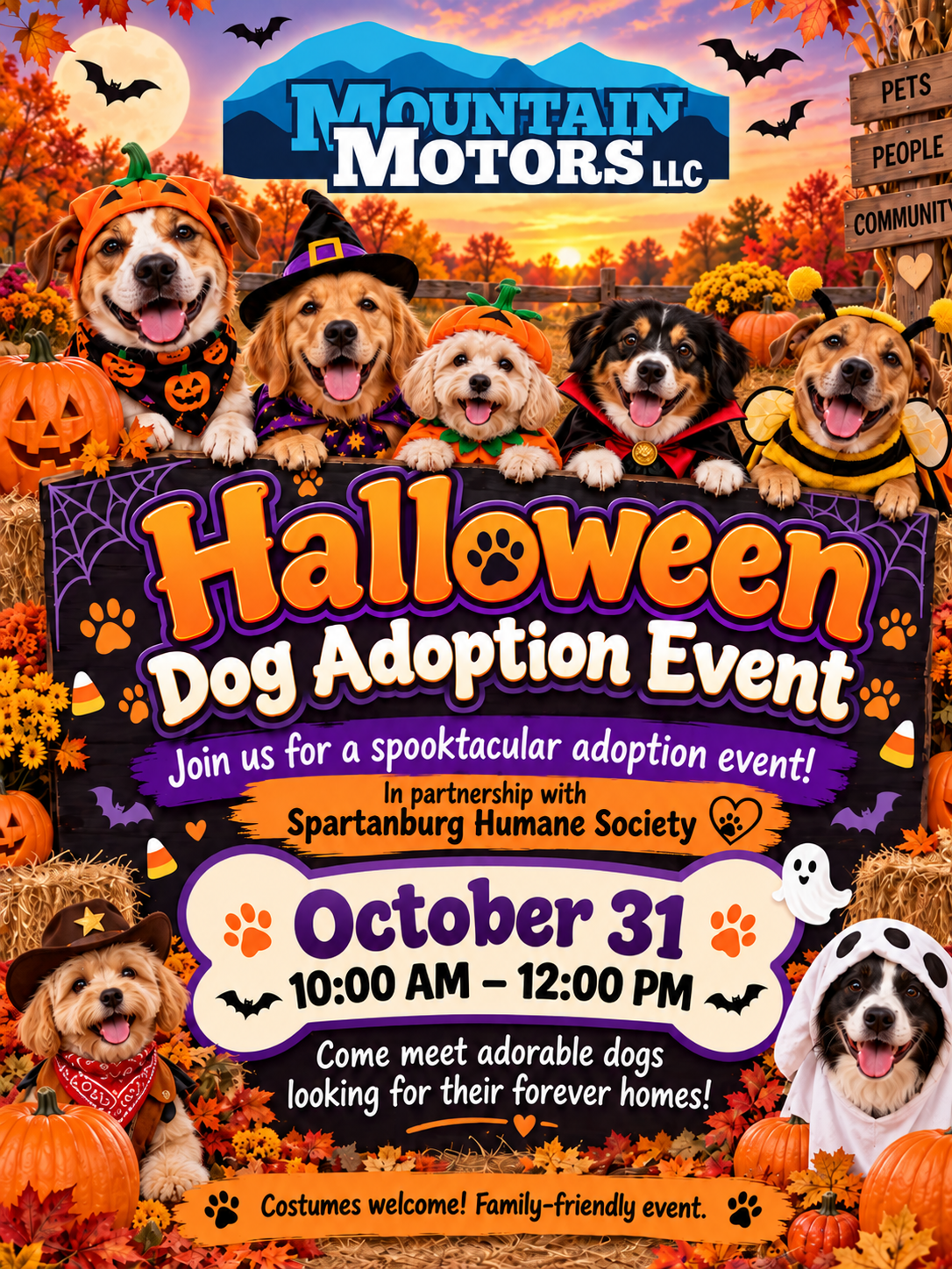 Halloween Dog Adoption Event