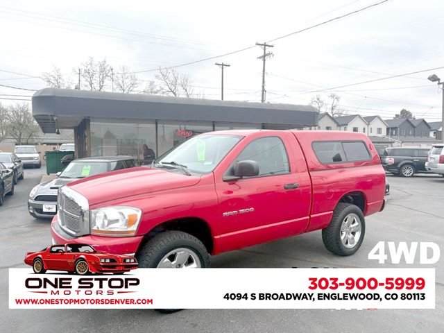 Red 2006 Dodge RAM 1500 Pickup Truck Four-Wheel Drive Automatic