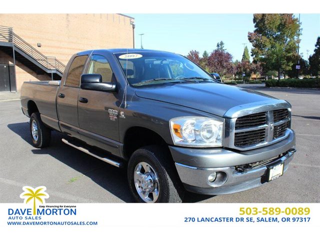 Mineral Gray Metallic Clearcoat 2007 Dodge RAM 3500 Pickup Truck Four-Wheel Drive 6-Speed Automatic