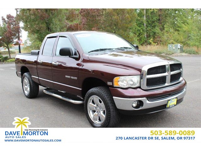 Deep Molten Red Pearl 2005 Dodge RAM 1500 Pickup Truck Four-Wheel Drive Manual