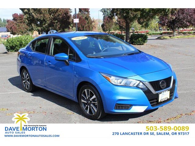 Electric Blue Metallic 2020 Nissan Versa Sedan Front-Wheel Drive Automatic
