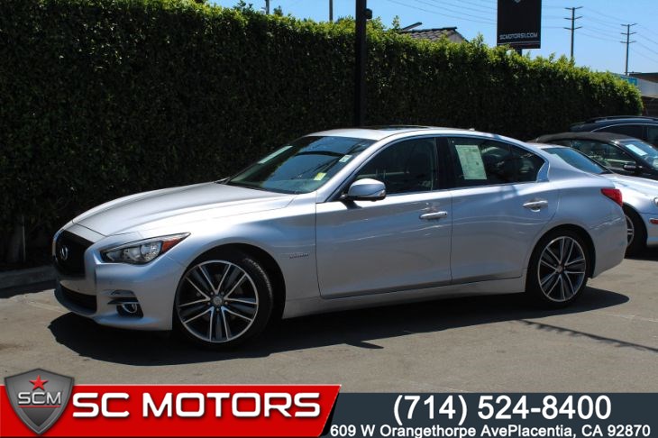 Used 2016 Infiniti Q50 Hybrid All Side Cams Studio On Wheels By Bose In Placentia