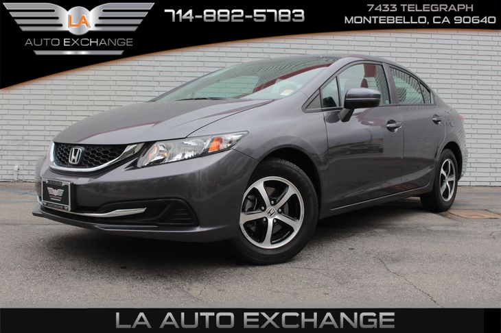 Sold 2015 Honda Civic Sedan Se In Montebello