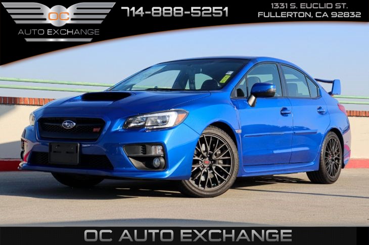 Sold 17 Subaru Wrx Sti Black Perforated Leather Trimmed Upholstery In Fullerton