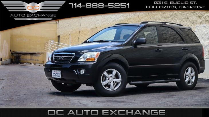 2008 kia sorento 4dr lx roof rails lip spoiler side step bars oc auto exchange