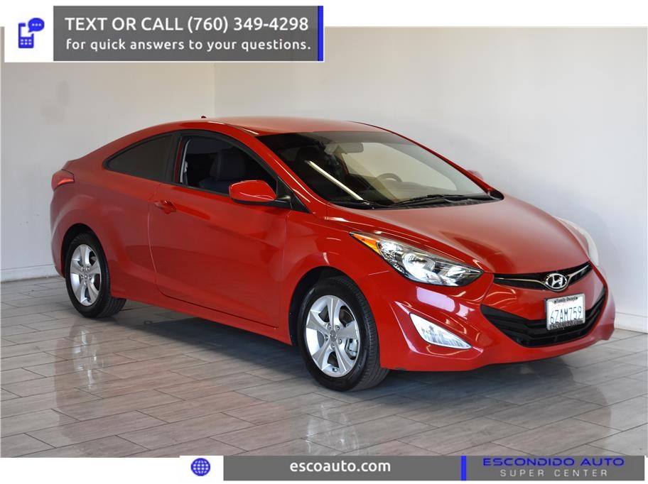Sold 2013 Hyundai Elantra Coupe Gs Pzev In Escondido