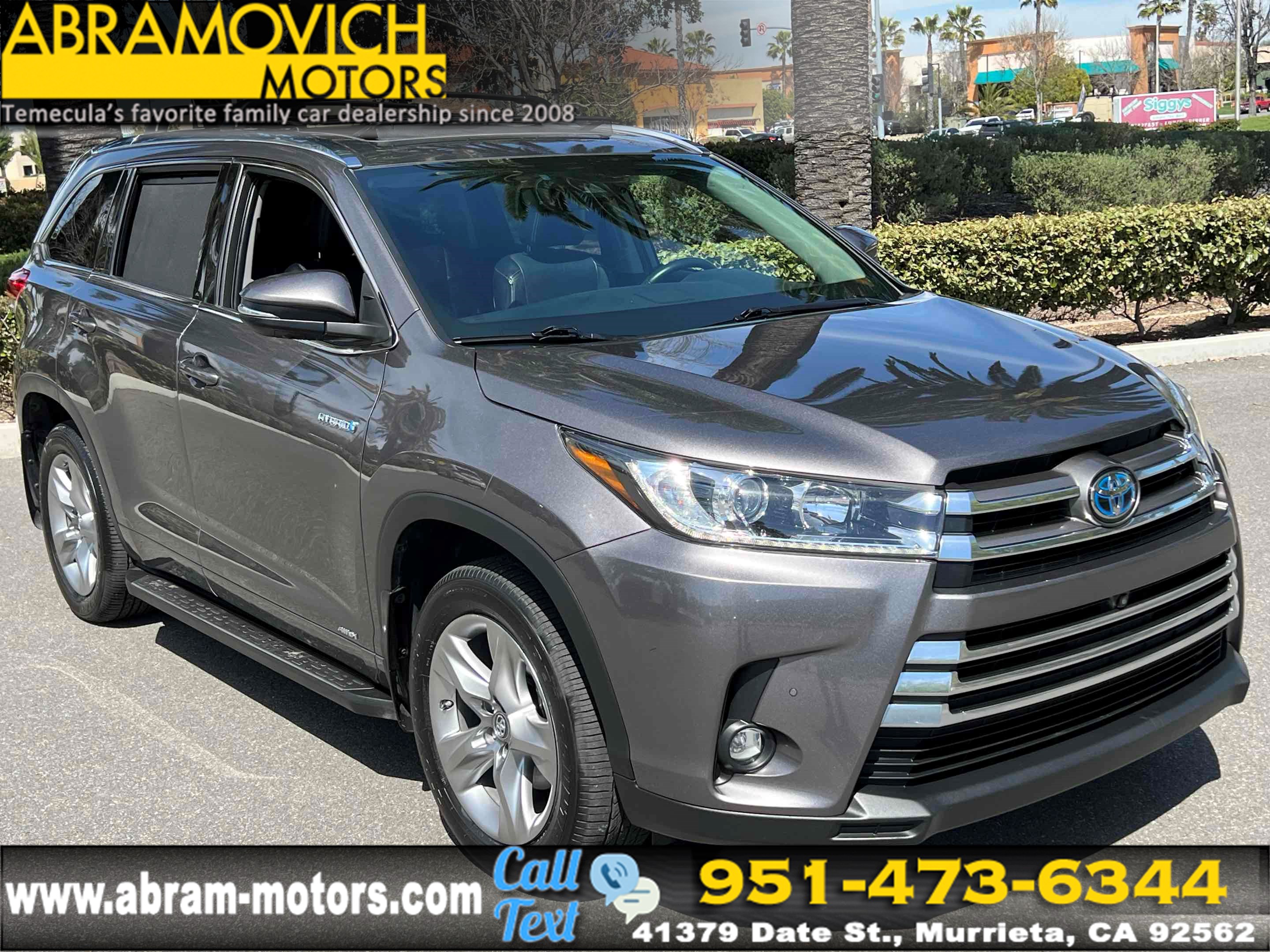 2019 Toyota Highlander Hybrid Limited - NAVI - PAINT PROTECTION FILM