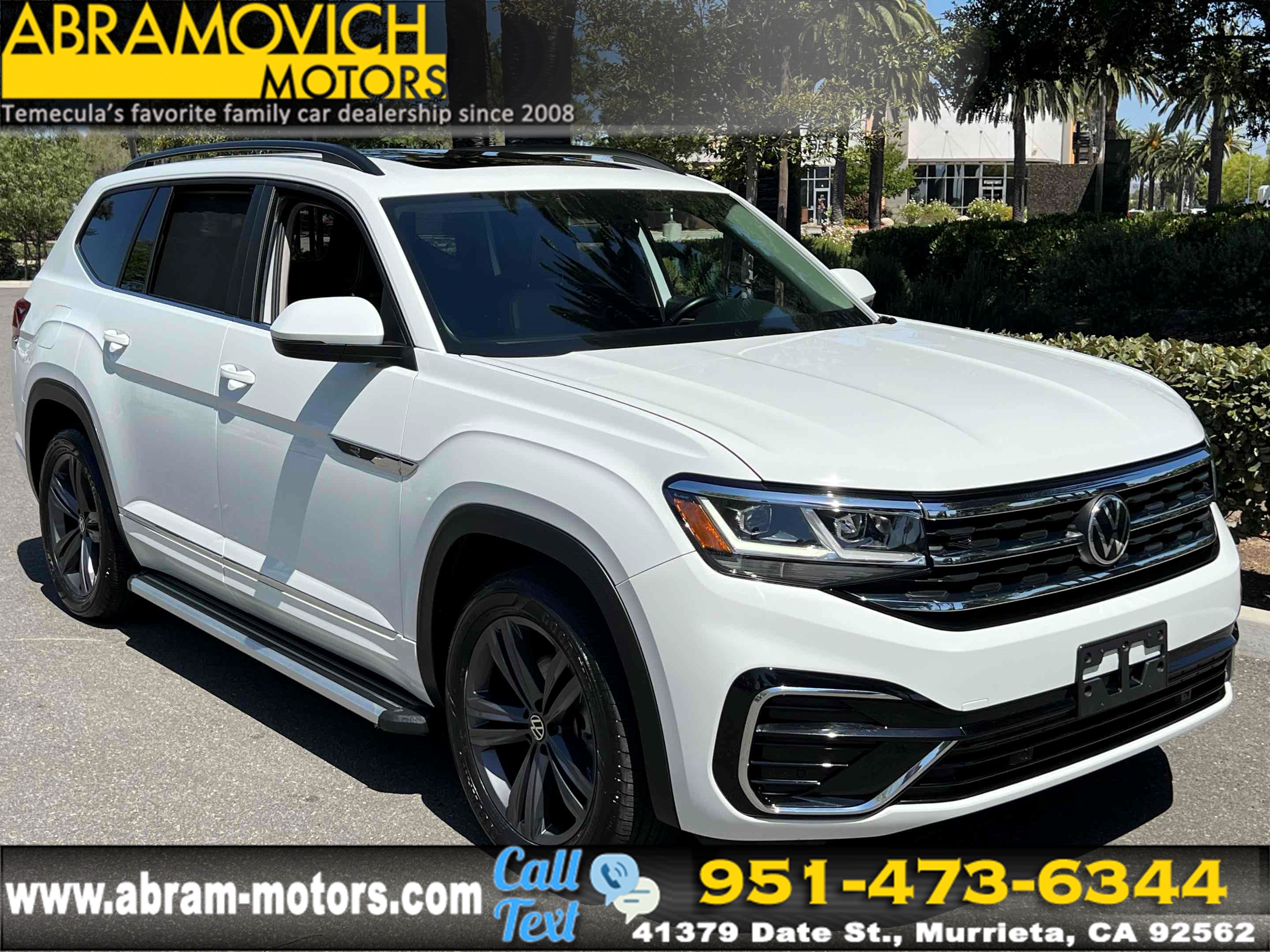 2021 Volkswagen Atlas 3.6L V6 SE w/Technology R-Line - PANORAMIC SUNROOF