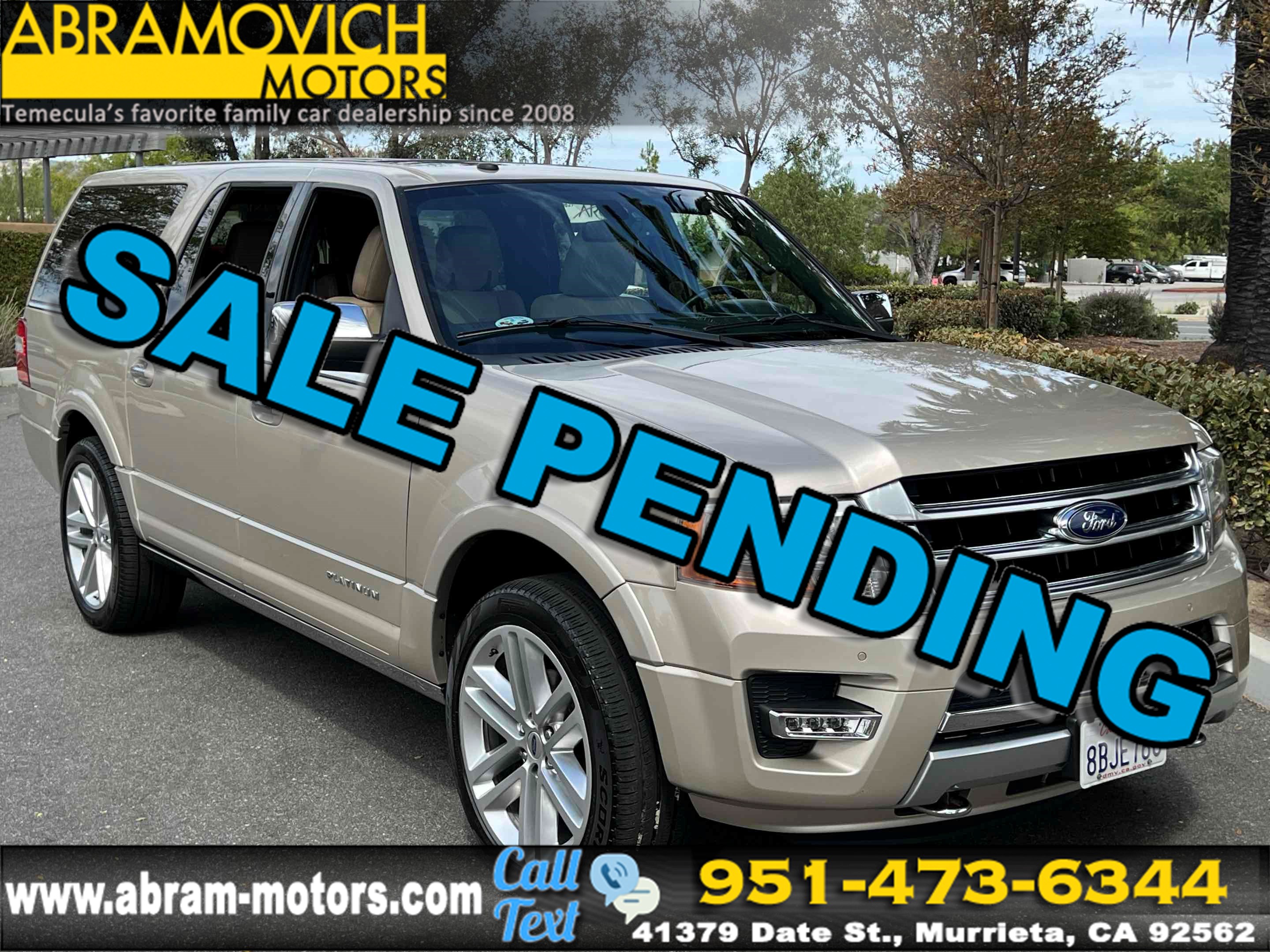 2017 Ford Expedition EL Platinum - NAVI - REAR PARKING AID