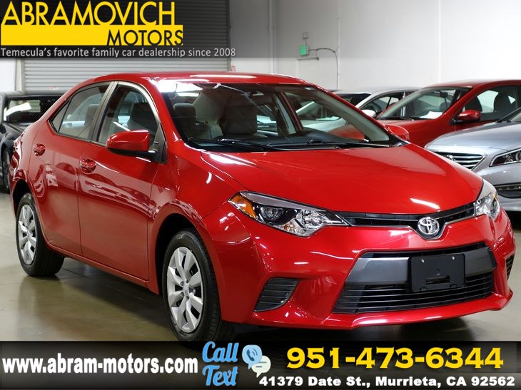 2015 Toyota Corolla LE - 1 OWNER - BACKUP CAMERA - LEASE RETURN