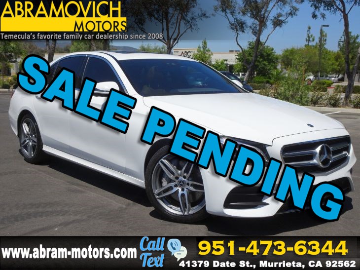 Sold 2018 Mercedes Benz E 300 Rwd Sedan Blind Spot Assist Sport Pkg In Murrieta