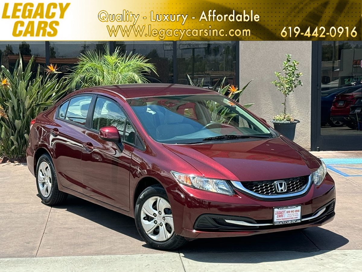 2013 Honda Civic Sdn LX LOW MILES W/ BACKUP CAMERA