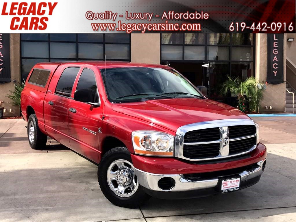 Sold 2006 Dodge Ram 2500 Slt Cummins 5 9 Mega Cab W Camper Shell Low Miles In El Cajon